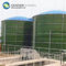 Green Industrial Water Tanks , Anaerobic Digestion Tank Used To Generate Electricity