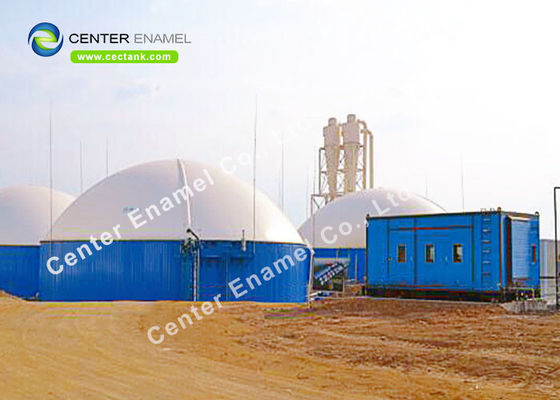 خزان تخزين المياه من الفولاذ المزدوج للجهاز الهضمي الجهاز الهضمي خزانات تخزين الغاز الحيوي