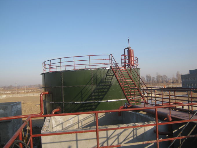 خزان تخزين الغاز الحيوي GLS لمعالجة الهضم الاطفالية مع سقف غشاء مزدوج أو سقف الزجاج 0