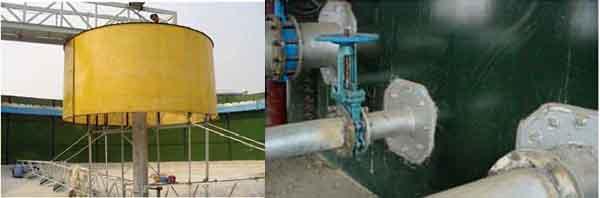 مخازن تخزين مياه المفاعل الخضراء EGSB مقاومة للتآكل 0