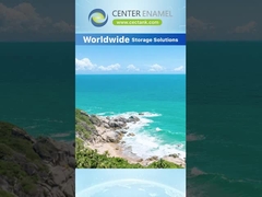 خزانات مياه الصرف الصحي الزجاجية المذابة للصلب مع عمر خدمة 30 عامًا