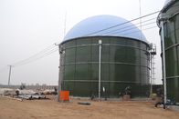 زجاج الهضم اللاهوائي المغطى بالفولاذ خزانات البناء في غاز الحيوي / معالجة مياه الصرف الصحي