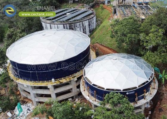 أسطح القبة من الألومنيوم ذات التصميم الواضح للمخازن التخزينية للنفط الخام في مصر