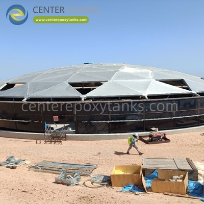 سقف القبة الجيوديسيكية من الألومنيوم لحاويات المياه الزراعية: يوفر غطاءً متينًا ومختومًا للمياه الزراعية