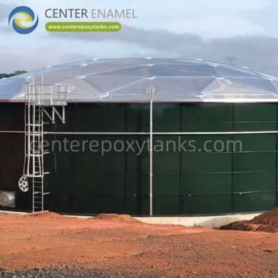 سقف قبة جيوديسية من الألومنيوم لخزانات المياه الخام: يحمي المياه غير المعالجة من البيئة