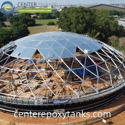 السقف العائم الخارجي لحاويات الصلب لحاويات تخزين نفايات النفط: يساعد على احتواء الدخان والرائحة الضارة مع الحد من التبخر