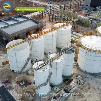 خزانات تخزين المياه المشددة كحاويات بركة التوضيح: تسهل عملية التركيب في معالجة المياه مع هيكل وحدوي مستقر.