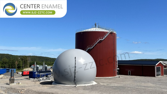 CBG Plant EPC Solutions for Food Waste Treatment in India with GFS Tanks 