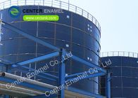 خزانات تخزين المياه النفايات من الفولاذ المغطاة بالزجاج مائلة غير قابلة للدخول ISO9001 2008