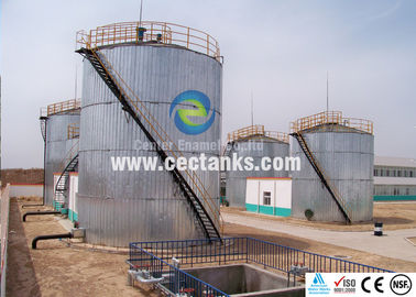 خزانات الصلب الصناعية المغطاة بالزجاج خزانات تخزين مياه النفايات الصلبية