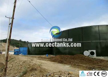 خزانات مياه النفايات من الصلب الزجاجي المسمر / خزان مياه 100000 جالون