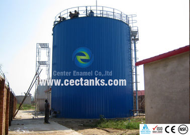 خزانات تخزين المياه المسالة في مدافن النفايات لمشروع معالجة مياه الصرف الصحي مع سقف غشاء مزدوج
