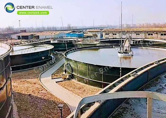 خزانات تخزين المياه المبطنة بالزجاج 20000 م 3 الملساء لمشروع معالجة مياه الصرف الصحي المحلي