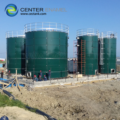 خزانات تخزين المياه الزراعية الفولاذية المسدودة 500KN / مم