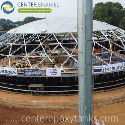 Aluminum Dome for a Municipal Water Tank: Protects Public Drinking or Utility Water Reserves from External Elements