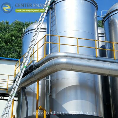 السقف العائم الخارجي لحاوية تخزين وقود محطة الغاز