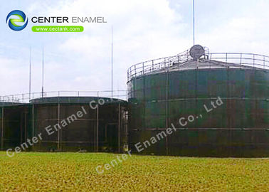 300000 جالون خزان تخزين مياه الصرف الصحي الفولاذية المشدودة لمصنع الغاز الحيوي