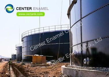 30000 جالون من الصلب الزجاجية المكسوة الصناعية خزانات السائل لمصنع معالجة مياه الصرف الصحي