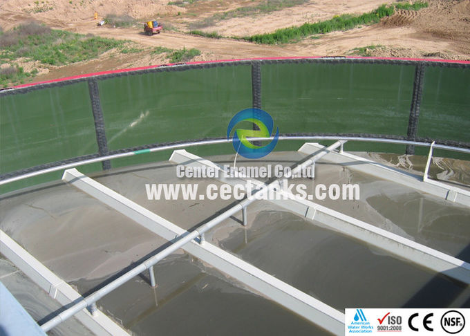 خزانات الفولاذ المغطاة بالزجاج / خزانات تخزين المياه فوق الأرض AWWA D103 / EN ISO28765 0