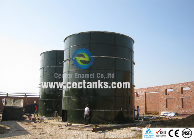 خزانات تخزين المياه ذات الطلاء المزدوج الزجاجي للزراعة البحرية / الهندسة الحيوية للسمك 1