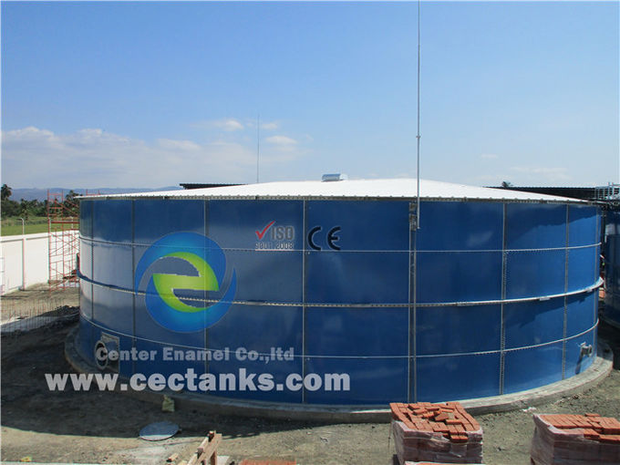 خزانات تخزين المياه المصممة خصيصًا مع الصلب المكسو الزجاجي ISO9001 قابلة للتوسع والتحريك 1