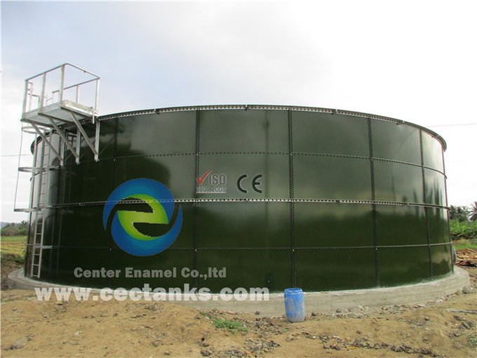 خزانات تخزين المياه المصممة خصيصًا مع الصلب المكسو الزجاجي ISO9001 قابلة للتوسع والتحريك 0