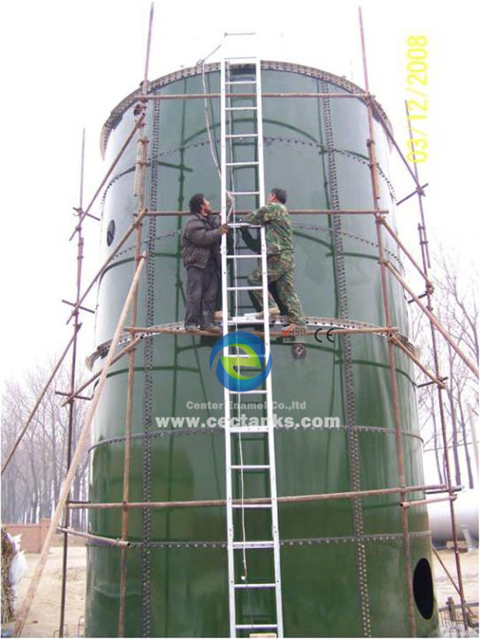 محطة الغاز الحيوي لتوليد الكهرباء الزجاج المدمج في خزانات الصلب 1