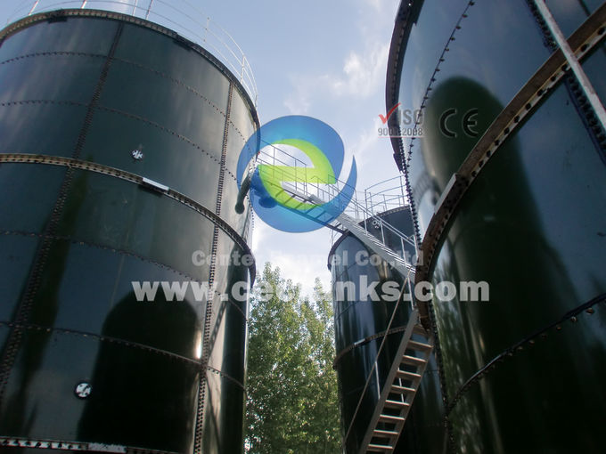 معدات تخزين المياه خزان تخزين المياه المكسو من الزجاج للمشاريع الأولمبية في بكين 1